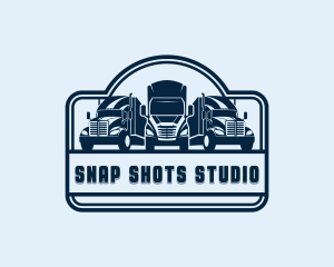 Truckload - Roadie Trailer Truck logo design