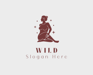 Nude - Wellness Woman Astrology logo design