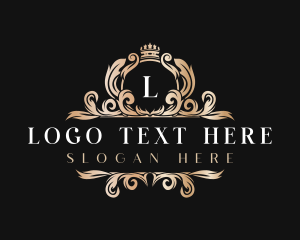 High End - Regal Ornamental Crest logo design