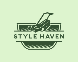 Equipment - Lawn Mower Gardener logo design