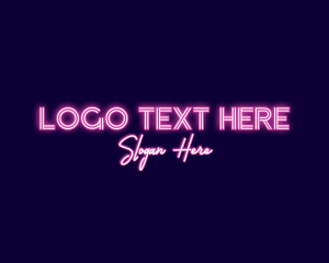 Strip Club - Night Club Neon Sign logo design