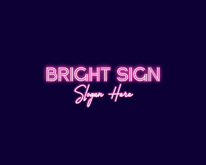 Sign - Night Club Neon Sign logo design