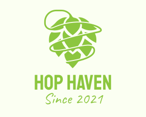 Hop - Green Hop Brewery logo design