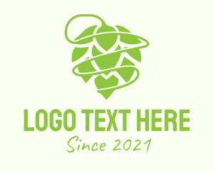Hop Plant - Green Hop Brewery logo design