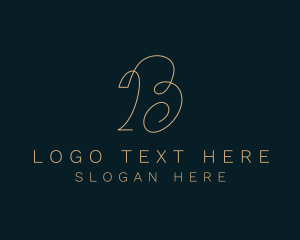Event Styling - Modern Fashion Letter B logo design