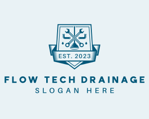 Drainage - Drainage Plumbing Tools logo design