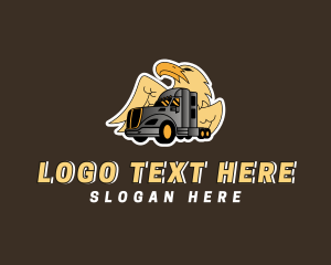 Vehicle - Eagle Freight Truck logo design