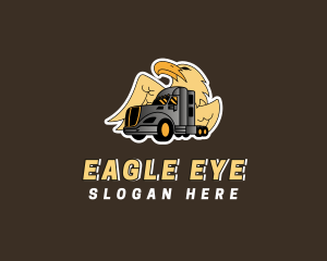 Eagle Freight Truck logo design