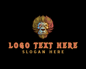 Wild Lion Fang logo design