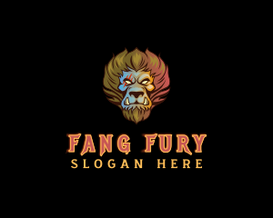Wild Lion Fang logo design
