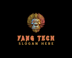 Fang - Wild Lion Fang logo design