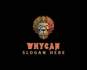 Streamer - Wild Lion Fang logo design
