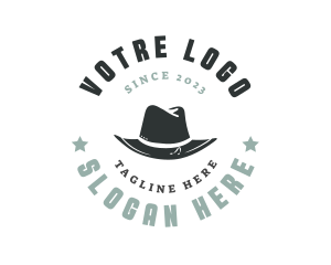 Gentleman Hat Fashion Logo