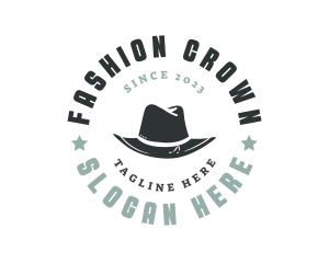 Gentleman Hat Fashion logo design