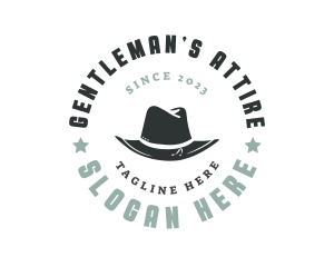 Gentleman Hat Fashion logo design