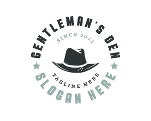 Gentleman Hat Fashion logo design