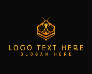 Hexagon Honey Bee Logo