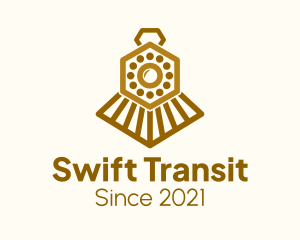 Transit - Train Locomotive Railway logo design