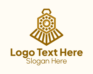 Cargo Train Locomotive Logo