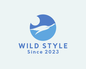 Elegant Flying Bird  logo design