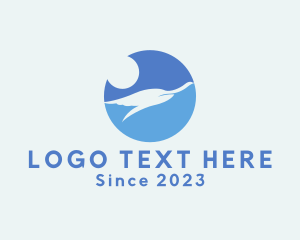 Migrate - Elegant Flying Bird logo design