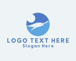 Elegant Flying Bird  Logo