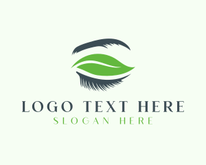 Leaf - Organic Beauty Eyelash Cosmetics logo design