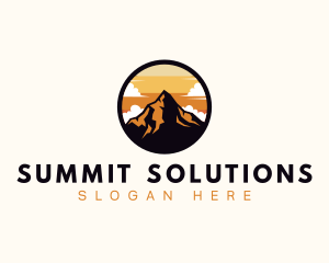 Mount - Alpine Mountain Peak logo design