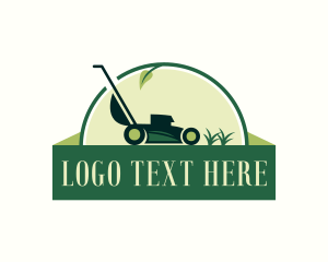 Grass Cutting - Gardening Lawn Mower logo design