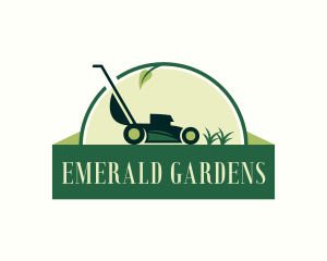 Gardening Lawn Mower logo design