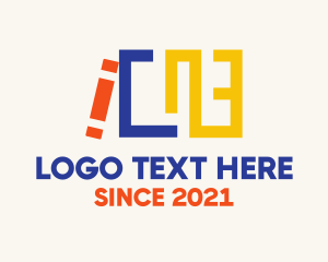 Review Center - Online Book Library logo design
