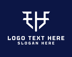 Simple - Simple Initial Shield logo design