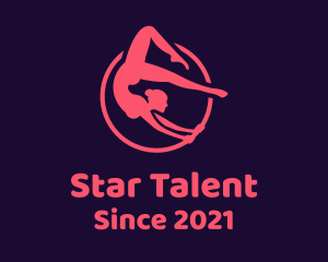 Talent - Woman Gymnast Performer logo design