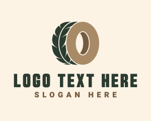 Tire - Tyre Tire Feather logo design