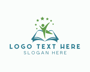 Human - Book Club Community logo design