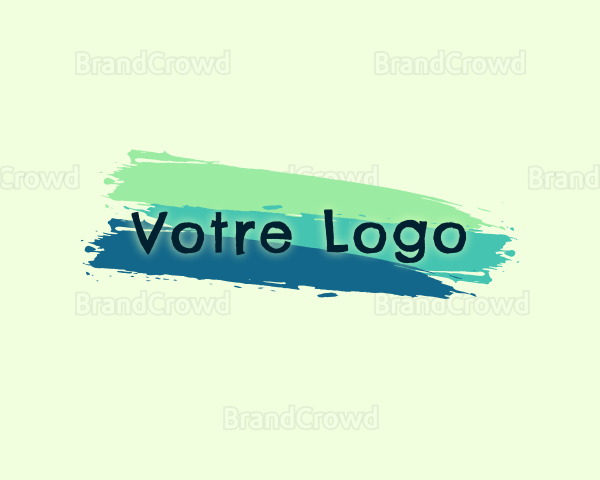 Paint Stroke Business Logo