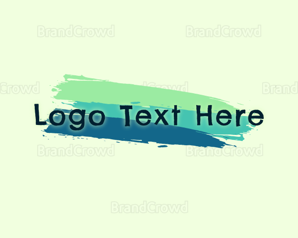 Paint Stroke Business Logo