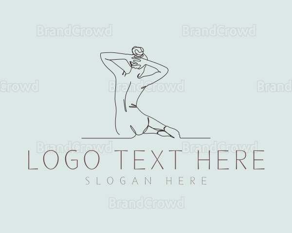 Sexy Nude Woman Logo