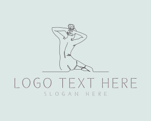 Sexy Nude Woman Logo