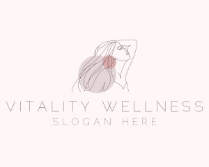 Aesthetic Woman Wellness Beauty logo design