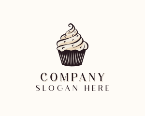 Sweet Cupcake Dessert  Logo