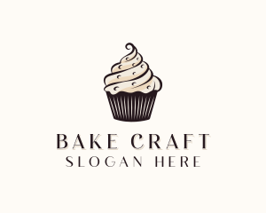 Sweet Cupcake Dessert  logo design