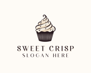 Sweet Cupcake Dessert  logo design