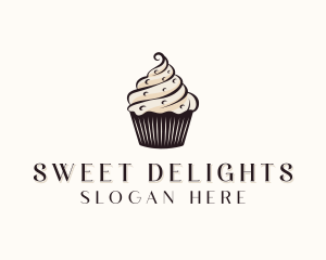 Cupcake - Sweet Cupcake Dessert logo design