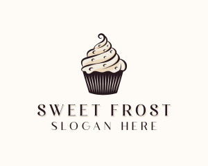 Sweet Cupcake Dessert  logo design