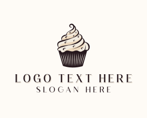 Wedding - Sweet Cupcake Dessert logo design