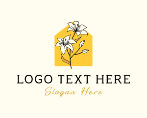 Avalanche Lily - Lily Flower House logo design