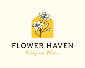 Lily Flower House logo design