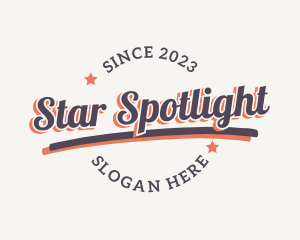 Retro Star Bakery logo design