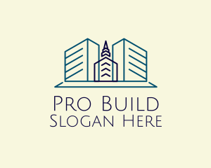 Minimalist Tower Building logo design